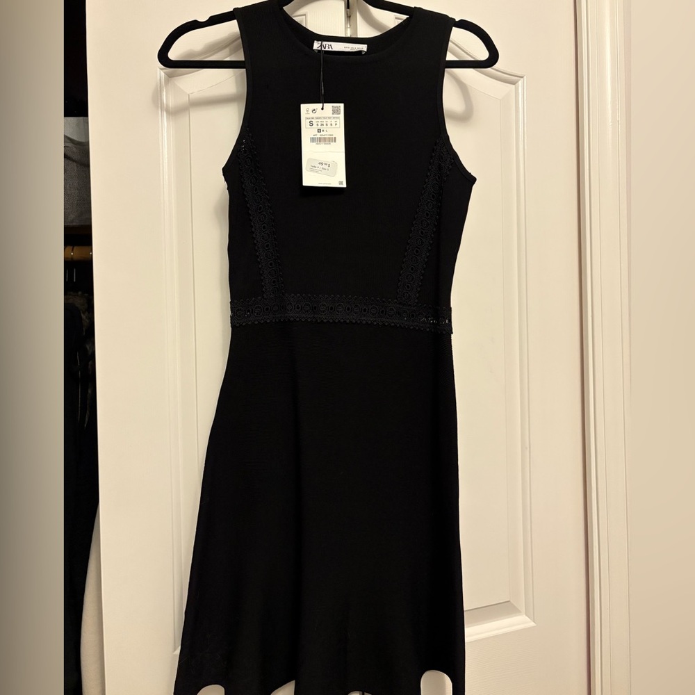 Zara Black Sleeveless Dress